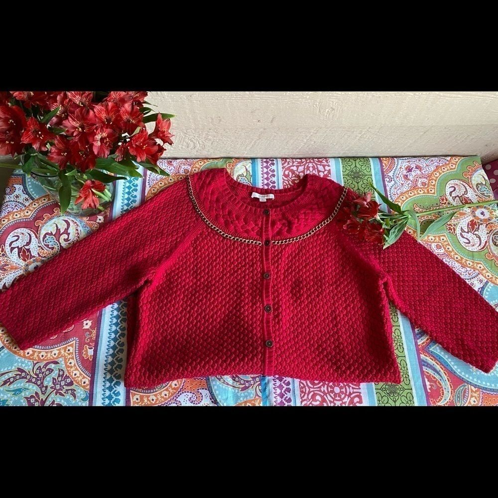 LIZ CLAIBORNE NY Woman’s chain Cardigan